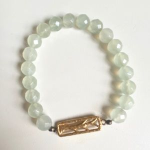 Satya stretch bracelet, like new. jade, tree